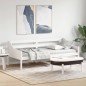 vidaXL Tagesbett ohne Matratze Weiß 100x200 cm Massivholz Kiefer vidaXL Tagesbett ohne Matratze Weiß 100x200 cm Massivholz Kiefer