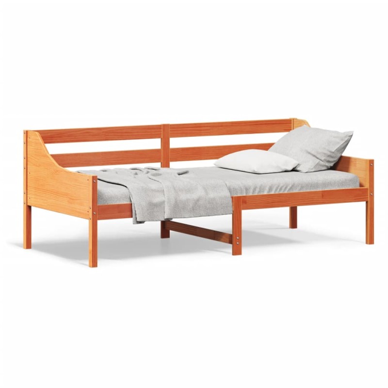 vidaXL Tagesbett Wachsbraun 100x200 cm Massivholz Kiefer vidaXL Tagesbett Wachsbraun 100x200 cm Massivholz Kiefer