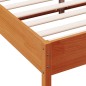 vidaXL Massivholzbett ohne Matratze Wachsbraun 140x190 cm Kiefernholz vidaXL Massivholzbett ohne Matratze Wachsbraun 140x190 cm Kiefernholz