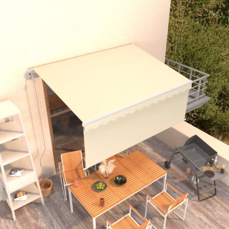 Gelenkarmmarkise Automatisch mit Jalousie 3,5x2,5 m Creme