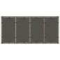 vidaXL Gartentisch mit Glasplatte Grau 190x90x75 cm Poly Rattan vidaXL Gartentisch mit Glasplatte Grau 190x90x75 cm Poly Rattan