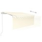 Gelenkarmmarkise Automatisch mit Jalousie 3,5x2,5 m Creme Gelenkarmmarkise Automatisch mit Jalousie 3,5x2,5 m Creme