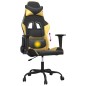 vidaXL Gaming-Stuhl mit Massagefunktion Schwarz & Golden Kunstleder vidaXL Gaming-Stuhl mit Massagefunktion Schwarz & Golden Kunstleder