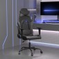 vidaXL Gaming-Stuhl mit Massagefunktion Schwarz und Grau Kunstleder vidaXL Gaming-Stuhl mit Massagefunktion Schwarz und Grau Kunstleder
