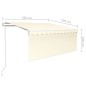 Gelenkarmmarkise Automatisch mit Jalousie 3,5x2,5 m Creme Gelenkarmmarkise Automatisch mit Jalousie 3,5x2,5 m Creme