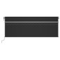 vidaXL Markise Automatisch mit Rollo LED Windsensor 4x3m Anthrazit vidaXL Markise Automatisch mit Rollo LED Windsensor 4x3m Anthrazit