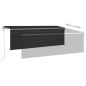 vidaXL Markise Automatisch mit Rollo LED Windsensor 4x3m Anthrazit vidaXL Markise Automatisch mit Rollo LED Windsensor 4x3m Anthrazit