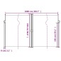 vidaXL Seitenmarkise Ausziehbar Rot 220x1000 cm vidaXL Seitenmarkise Ausziehbar Rot 220x1000 cm