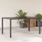 vidaXL Gartentisch mit Glasplatte Schwarz 150x90x75 cm Poly Rattan vidaXL Gartentisch mit Glasplatte Schwarz 150x90x75 cm Poly Rattan