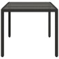 vidaXL Gartentisch mit Glasplatte Schwarz 150x90x75 cm Poly Rattan vidaXL Gartentisch mit Glasplatte Schwarz 150x90x75 cm Poly Rattan