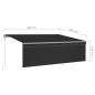 vidaXL Markise Automatisch mit Rollo LED Windsensor 4x3m Anthrazit vidaXL Markise Automatisch mit Rollo LED Windsensor 4x3m Anthrazit