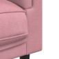 vidaXL Sessel mit Kissen Rosa Samt vidaXL Sessel mit Kissen Rosa Samt