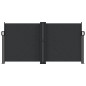 vidaXL Seitenmarkise Ausziehbar Schwarz 120x1200 cm vidaXL Seitenmarkise Ausziehbar Schwarz 120x1200 cm