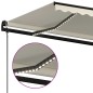 Automatische Markise mit LED & Windsensor 600x350 cm Creme Automatische Markise mit LED & Windsensor 600x350 cm Creme
