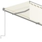 vidaXL Markise Automatisch Einziehbar mit Volant 4,5x3 m Creme vidaXL Markise Automatisch Einziehbar mit Volant 4,5x3 m Creme