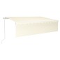 Gelenkarmmarkise Automatisch mit Volant 6x3 m Creme Gelenkarmmarkise Automatisch mit Volant 6x3 m Creme