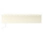 Gelenkarmmarkise Automatisch mit Volant 6x3 m Creme Gelenkarmmarkise Automatisch mit Volant 6x3 m Creme