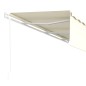Gelenkarmmarkise Automatisch mit Volant 6x3 m Creme Gelenkarmmarkise Automatisch mit Volant 6x3 m Creme