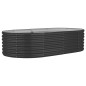 vidaXL Hochbeet Pulverbeschichteter Stahl 152x80x36 cm Anthrazit vidaXL Hochbeet Pulverbeschichteter Stahl 152x80x36 cm Anthrazit