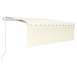 Gelenkarmmarkise Automatisch mit Jalousie 4x3 m Creme