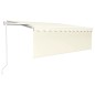 Gelenkarmmarkise Automatisch mit Jalousie 4x3 m Creme Gelenkarmmarkise Automatisch mit Jalousie 4x3 m Creme