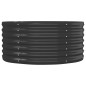 vidaXL Hochbeet Pulverbeschichteter Stahl 152x80x36 cm Anthrazit vidaXL Hochbeet Pulverbeschichteter Stahl 152x80x36 cm Anthrazit