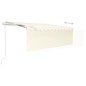 Gelenkarmmarkise Automatisch mit Jalousie 4x3 m Creme Gelenkarmmarkise Automatisch mit Jalousie 4x3 m Creme