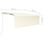 Gelenkarmmarkise Automatisch mit Jalousie 4x3 m Creme Gelenkarmmarkise Automatisch mit Jalousie 4x3 m Creme