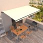 vidaXL Markise Automatisch Einziehbar 600x350 cm Creme vidaXL Markise Automatisch Einziehbar 600x350 cm Creme