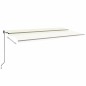 vidaXL Markise Automatisch Einziehbar 600x350 cm Creme vidaXL Markise Automatisch Einziehbar 600x350 cm Creme