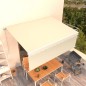 vidaXL Markise Manuell Einziehbar mit Rollo 4,5x3 m Creme vidaXL Markise Manuell Einziehbar mit Rollo 4,5x3 m Creme