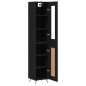 vidaXL Highboard Schwarz 34,5x34x180 cm Holzwerkstoff vidaXL Highboard Schwarz 34,5x34x180 cm Holzwerkstoff