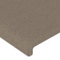 vidaXL Bettgestell mit Kopfteil Taupe 160x200 cm Stoff vidaXL Bettgestell mit Kopfteil Taupe 160x200 cm Stoff