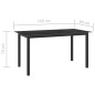 vidaXL 7-tlg. Garten-Essgruppe Aluminium Schwarz vidaXL 7-tlg. Garten-Essgruppe Aluminium Schwarz