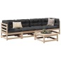 vidaXL 5-tlg. Garten-Sofagarnitur mit Kissen Massivholz Kiefer vidaXL 5-tlg. Garten-Sofagarnitur mit Kissen Massivholz Kiefer