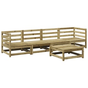 vidaXL 5-tlg. Garten-Sofagarnitur Kiefernholz Imprägniert