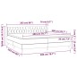 vidaXL Boxspringbett mit Matratze Dunkelbraun 200x200 cm Stoff vidaXL Boxspringbett mit Matratze Dunkelbraun 200x200 cm Stoff