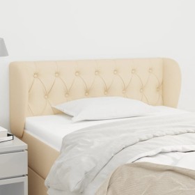 vidaXL Kopfteil mit Ohren Creme 103x23x78/88 cm Stoff
