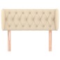 vidaXL Kopfteil mit Ohren Creme 103x23x78/88 cm Stoff