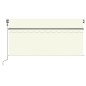 Automatische Markise mit Jalousie LED Windsensor 3,5x2,5m Creme Automatische Markise mit Jalousie LED Windsensor 3,5x2,5m Creme