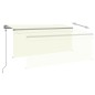 Automatische Markise mit Jalousie LED Windsensor 3,5x2,5m Creme Automatische Markise mit Jalousie LED Windsensor 3,5x2,5m Creme
