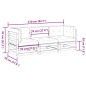 vidaXL 3-tlg. Garten-Sofagarnitur mit Kissen Wachsbraun Kiefernholz vidaXL 3-tlg. Garten-Sofagarnitur mit Kissen Wachsbraun Kiefernholz