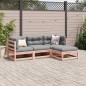 vidaXL 4-tlg. Garten-Sofagarnitur mit Kissen Massivholz Douglasie vidaXL 4-tlg. Garten-Sofagarnitur mit Kissen Massivholz Douglasie
