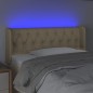 vidaXL LED Kopfteil Creme 103x16x78/88 cm Stoff