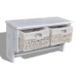 vidaXL Wandregal Weiß 60x23,5x33 cm Paulownia Holz vidaXL Wandregal Weiß 60x23,5x33 cm Paulownia Holz