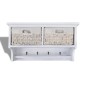 vidaXL Wandregal Weiß 60x23,5x33 cm Paulownia Holz vidaXL Wandregal Weiß 60x23,5x33 cm Paulownia Holz