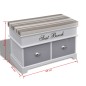 Schrank Sitzbank Truhenbank +Kissen+2 Schublade Schrank Sitzbank Truhenbank +Kissen+2 Schublade