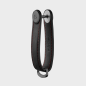 Orbitkey - Crazy-Horse Leder-Schlüsselanhänger - Farbe Obsidianschwarz mit roten Nähten Orbitkey - Crazy-Horse Leder-Schlüsselanhänger - Farbe Obsidianschwarz mit roten Nähten