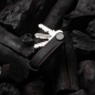 Orbitkey - Crazy-Horse Leder-Schlüsselanhänger - Farbe Obsidianschwarz mit roten Nähten Orbitkey - Crazy-Horse Leder-Schlüsselanhänger - Farbe Obsidianschwarz mit roten Nähten
