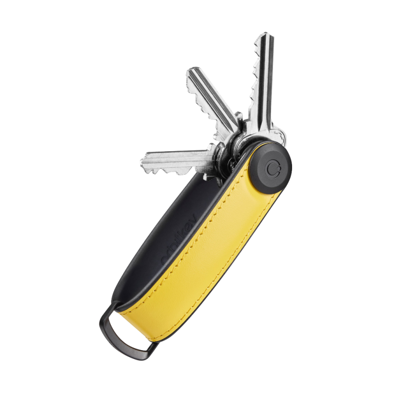 Orbitkey - Hybrid-Schlüsselanhänger aus Leder - Farbe Solargelb Orbitkey - Hybrid-Schlüsselanhänger aus Leder - Farbe Solargelb